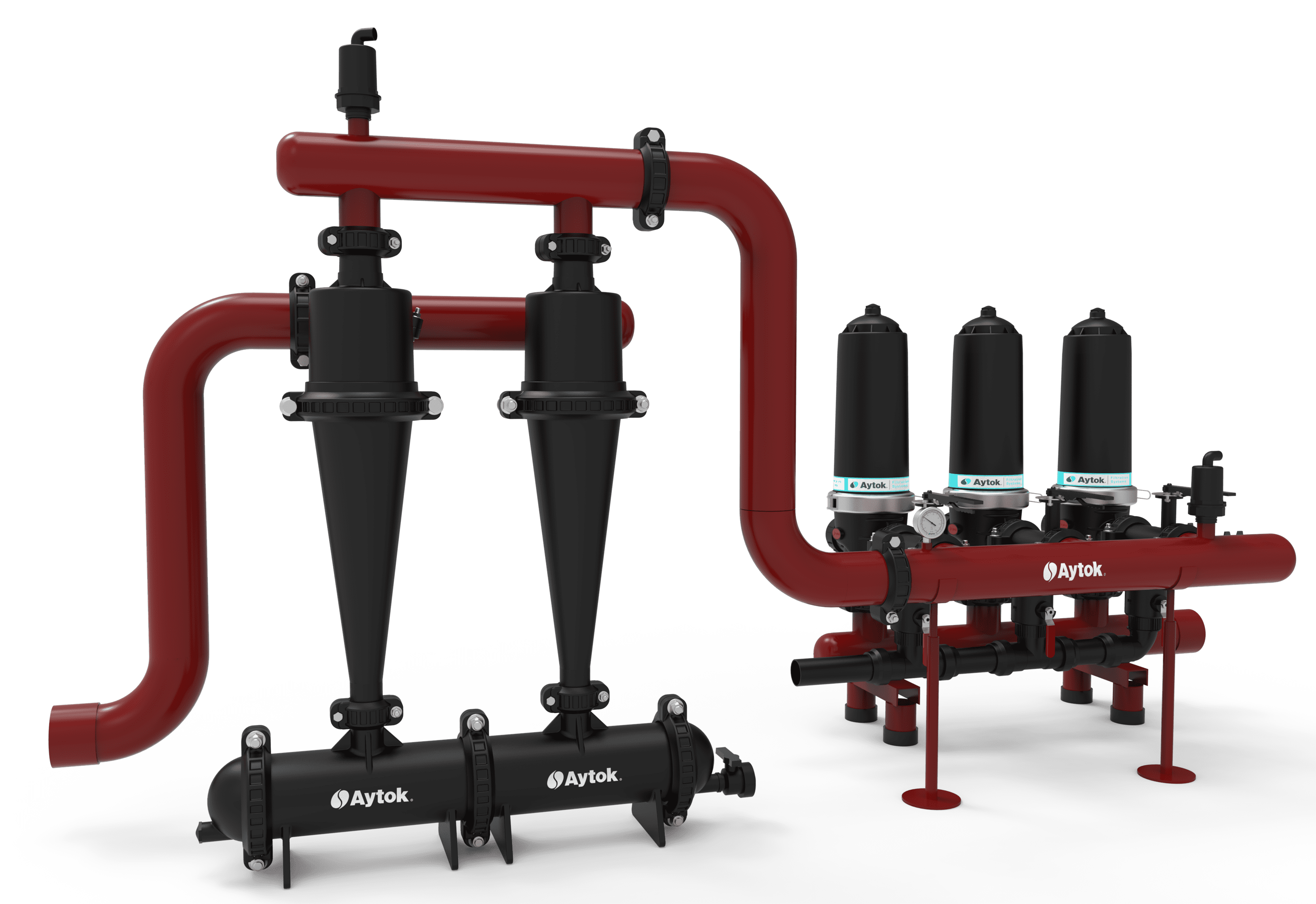 Plastic Manual Disc Filter Systems With Hydrocyclone