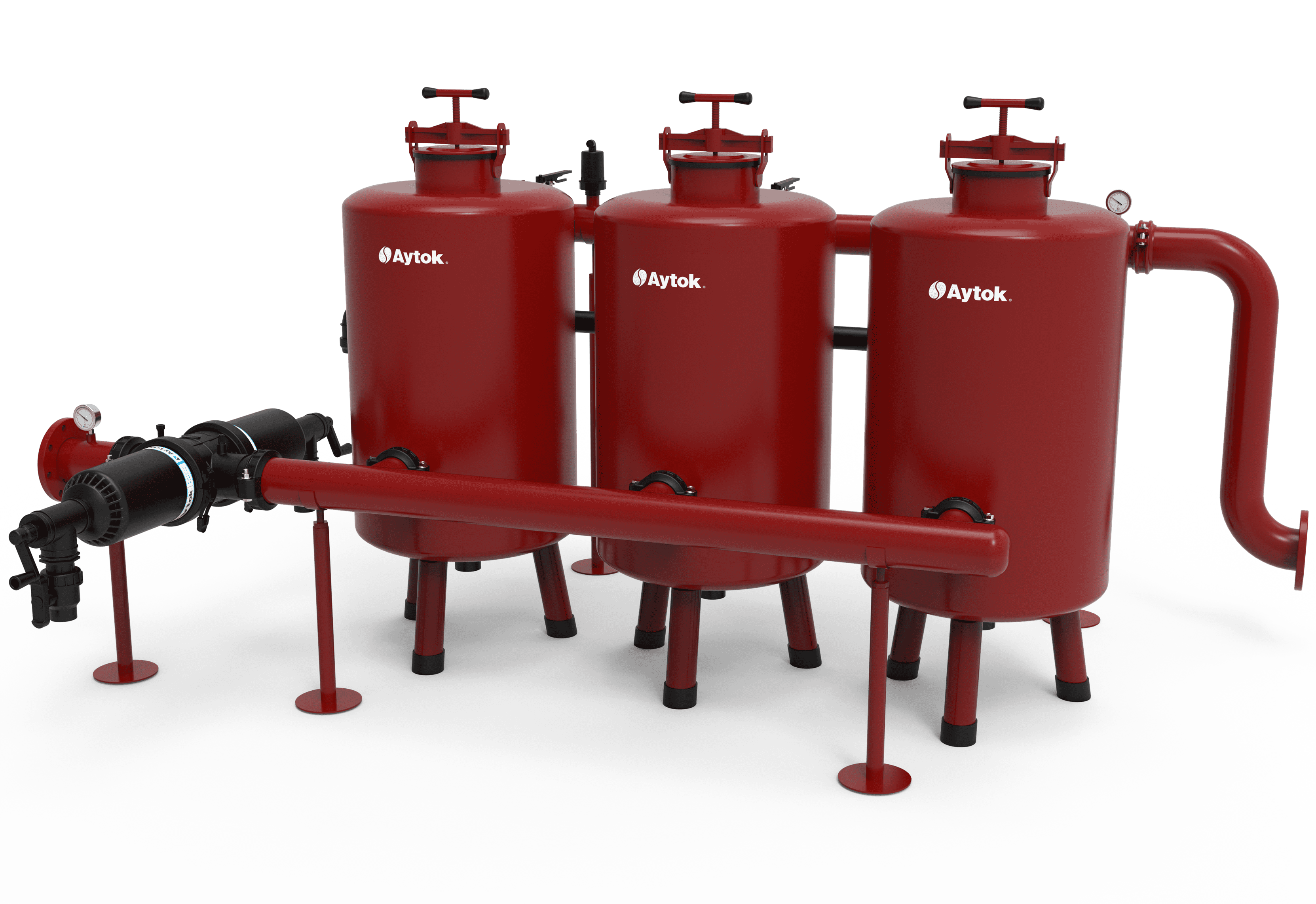 Manual Sand Media Filter Systems With Plastic Vacum Filters