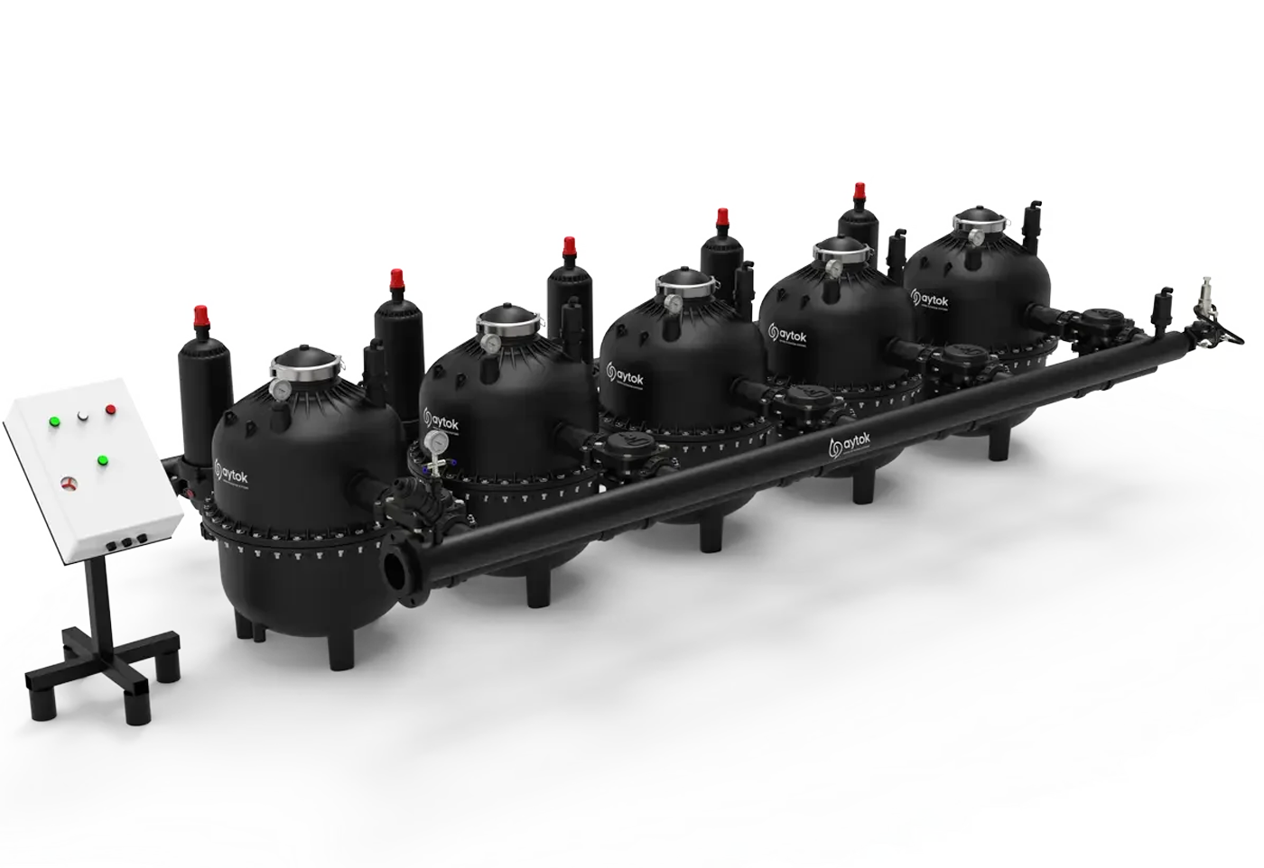 Automatic Plastic Sand Media Filter Systems with Plastic Disc Filters