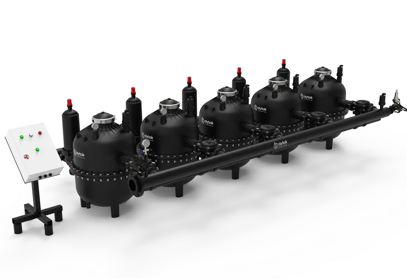 Automatic Plastic Sand Media Filter Systems with Plastic Disc Filters