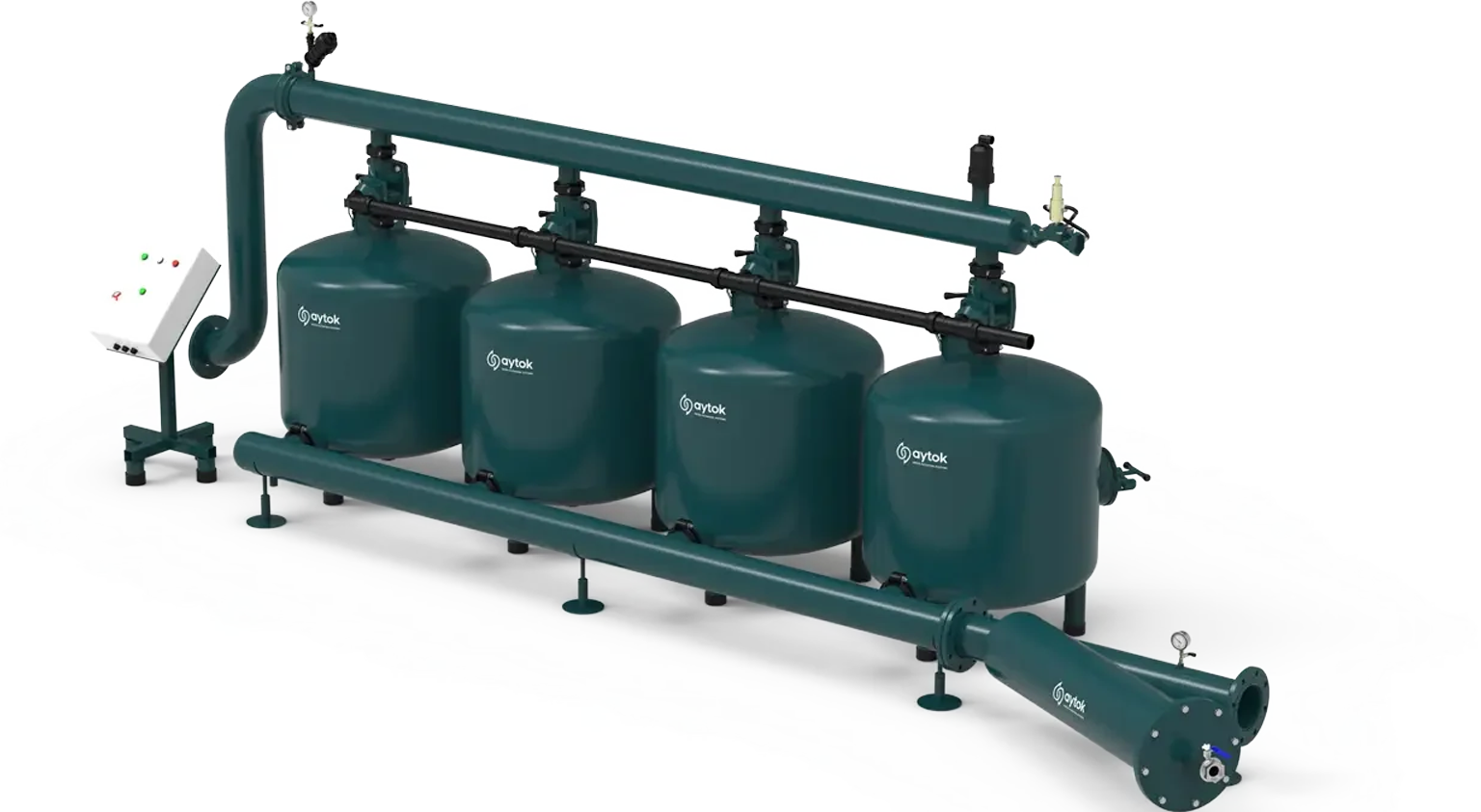 Automatic Sand Media Filter Systems with Metal Screen Filters