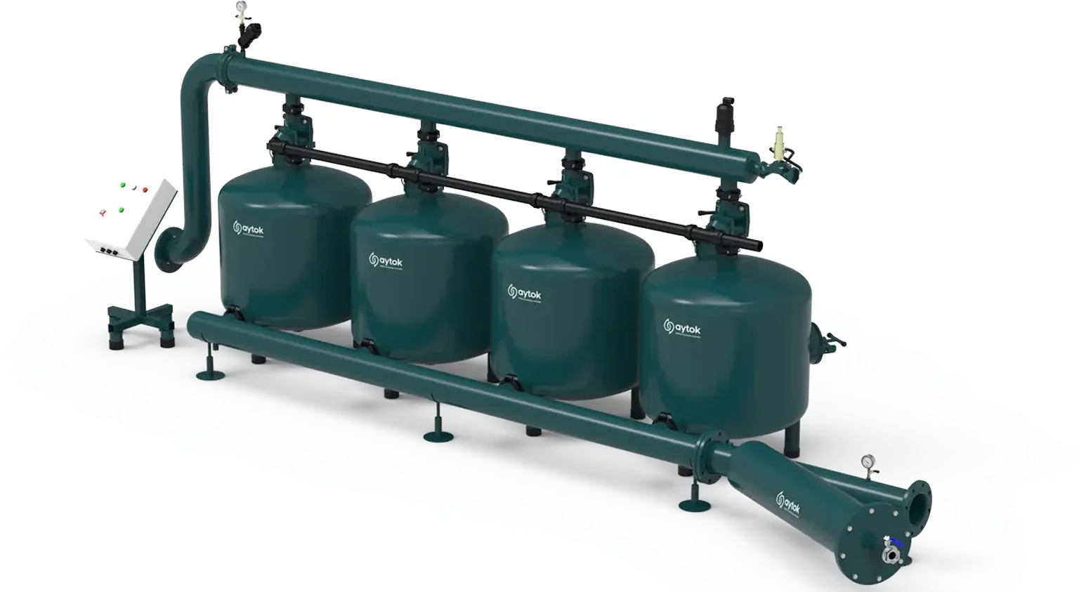 Automatic Sand Media Filter Systems with Metal Screen Filters