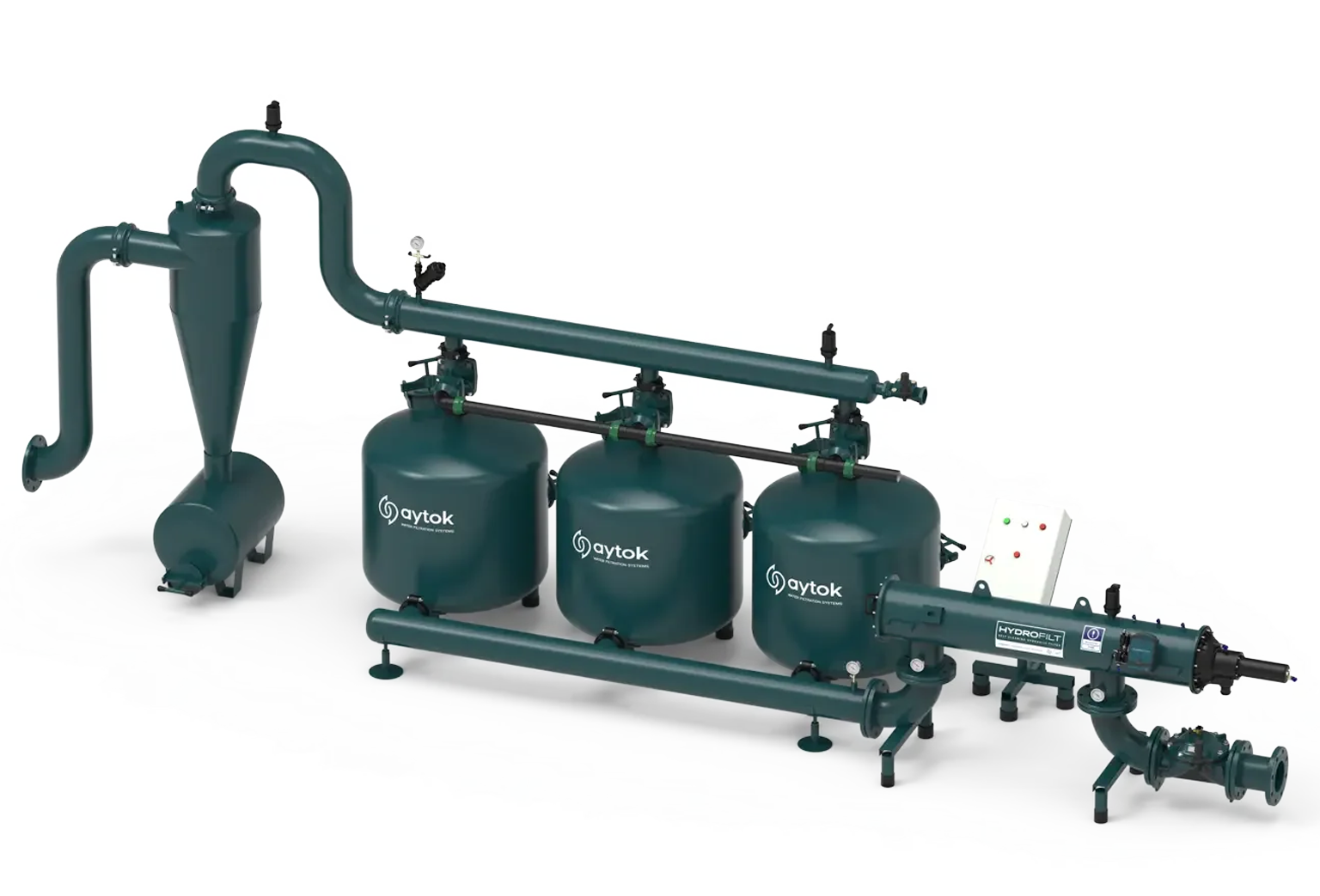 Automatic Sand Media Filter Systems with Self-Cleaning Screen Filters And Hydrocyclone