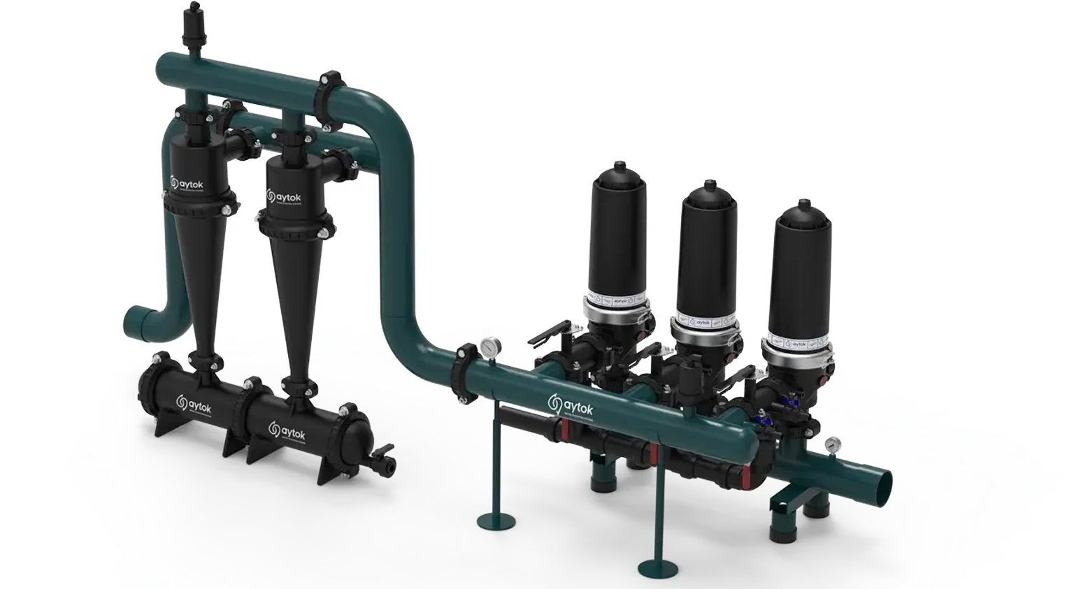 Hidrosiklonlu Plastik Manuel Disk Filtre Sistemleri