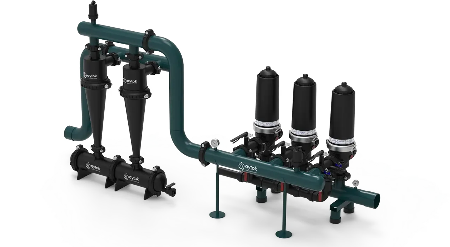 Hidrosiklonlu Plastik Manuel Disk Filtre Sistemleri