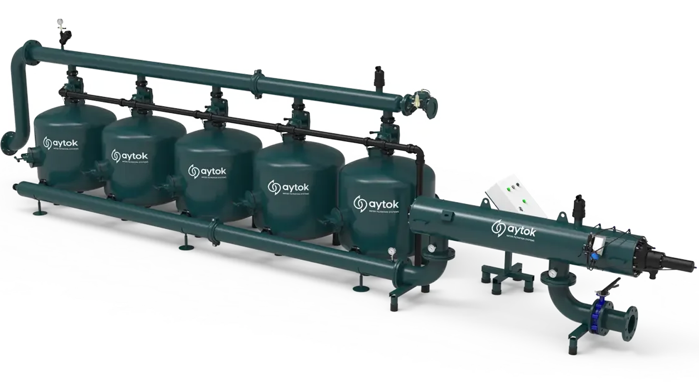 Kendi Kendini Temizleyen Elek Filtreli Otomatik Gravel Filtre Sistemleri