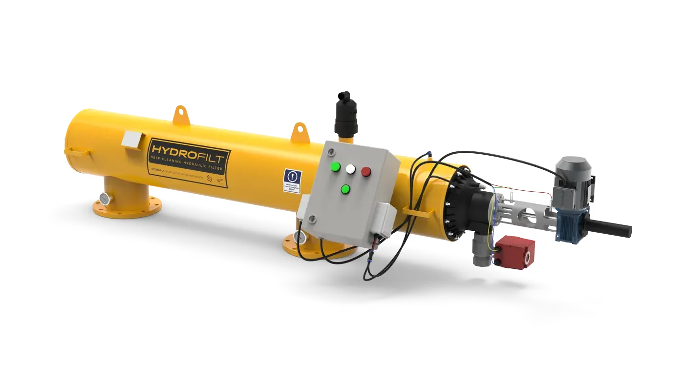 RF Series - Horizontal Self-Cleaning Filter with Motor Reducers