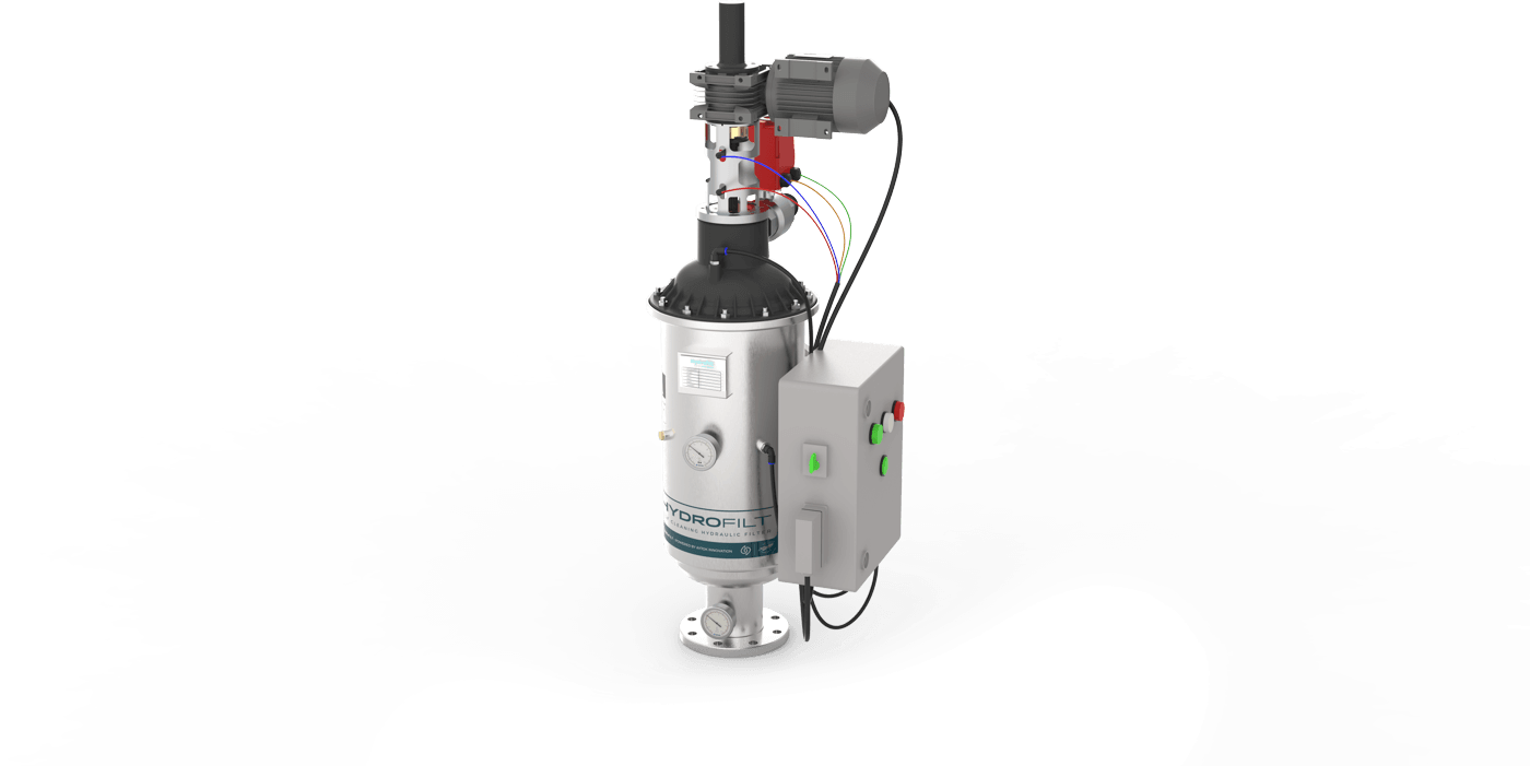 VRF Series - Vertical Self-Cleaning Filter with Motor Reducers