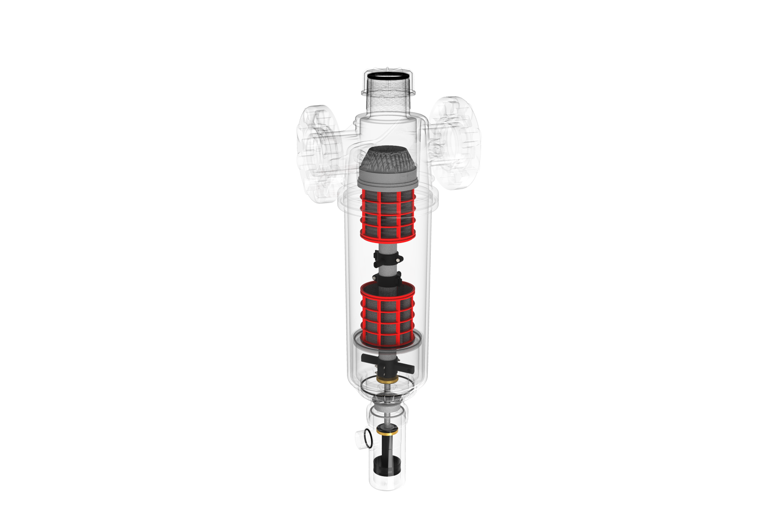 P-HF Series - Plastic Self-Cleaning Screen Filters (Single Body)